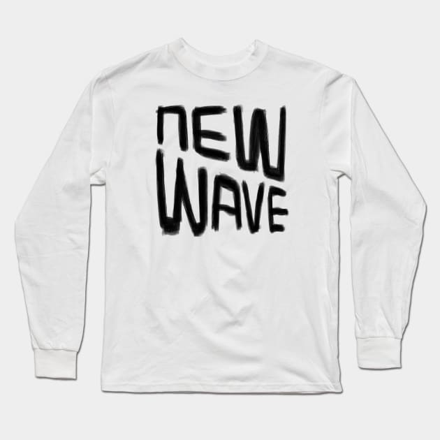 New Wave music, Bands, New Wave Long Sleeve T-Shirt by badlydrawnbabe